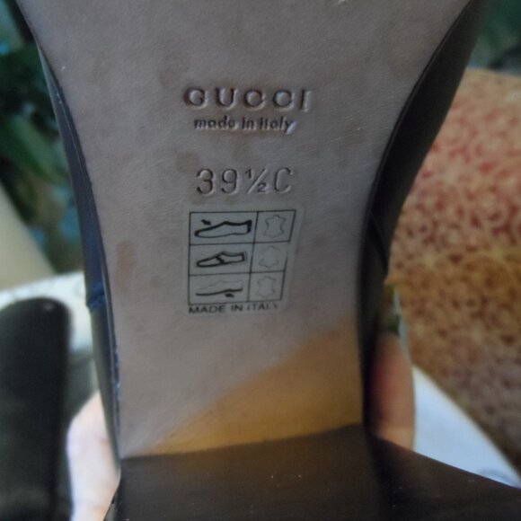 Gucci GUCCISSIMA 85th Anniversary Black Calf Leather Riding Boots Size 9.5C - Picture 16 of 16